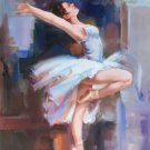 European style Body Art Hand painted oil painting on canvas"Ballet girl"60x90CM(24"x36")Unframed-04