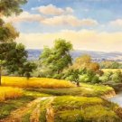 American style Hand painted oil painting on canvas"Creek"70x180CM(27.6"x70.9")Unframed-187