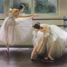 European style Body Art Hand painted oil painting on canvas"Ballet girl"60x90CM(24"x36")Unframed-06