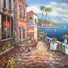Mediterranean style Hand painted oil painting on canvas"Sea view Villa"90x120CM(36"x48")Unframed-69 Mediterranean style Hand painted oil painting on canvas"Sea view Villa"90x120CM(36"x48")Unframed-69
