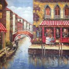 Mediterranean style Hand painted oil painting on canvas"Sea view Villa"90x120CM(36"x48")Unframed-70