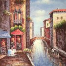 Mediterranean style Hand painted oil painting on canvas"Sea view Villa"90x120CM(36"x48")Unframed-71