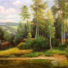 Hand painted oil painting on canvas"Creek"50x60CM(19.7"x23.6")Unframed-190