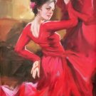 Chinese style Hand painted oil painting on canvas"Sexy Girl"60x90CM(23.6"x35.4")Unframed-25