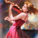 Chinese style Hand painted oil painting on canvas"Sexy Girl"60x90CM(23.6"x35.4")Unframed-27