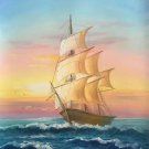 Simple modern Hand painted oil painting on canvas"Adventure sailboat"50x60CM(19.7"x23.6")Unframed-37 Simple modern Hand painted oil painting on canvas"Adventure sailboat"50x60CM(19.7"x23.6")Unframed-37
