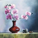 Simple modern Hand painted oil painting on canvas"Potted flowers"60x60CM(24"x24")Unframed-47