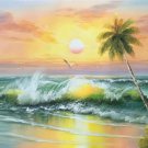 Simple modern Hand painted oil painting on canvas"Waves"60x120CM(23.6"x47.2")Unframed-10 Simple modern Hand painted oil painting on canvas"Waves"60x120CM(23.6"x47.2")Unframed-10