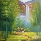Hand painted oil painting on canvas"Creek"80x160CM(33"x63")Unframed-197