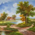 Hand painted oil painting on canvas"Image of the countryside"50x60CM(19.7"x23.6")Unframed-72 Hand painted oil painting on canvas"Image of the countryside"50x60CM(19.7"x23.6")Unframed-72