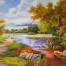 Hand painted oil painting on canvas"Image of the countryside"60x90CM(23.6"x35.4")Unframed-74 Hand painted oil painting on canvas"Image of the countryside"60x90CM(23.6"x35.4")Unframed-74