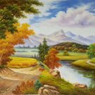 Hand painted oil painting on canvas"Image of the countryside"60x90CM(23.6"x35.4")Unframed-75 Hand painted oil painting on canvas"Image of the countryside"60x90CM(23.6"x35.4")Unframed-75
