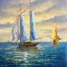 Simple modern Hand painted oil painting on canvas"Adventure sailboat"60x90CM(23.6"x35.4")Unframed-40 Simple modern Hand painted oil painting on canvas"Adventure sailboat"60x90CM(23.6"x35.4")Unframed-40