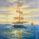 Simple modern Hand painted oil painting on canvas"Adventure sailboat"60x90CM(23.6"x35.4")Unframed-41 Simple modern Hand painted oil painting on canvas"Adventure sailboat"60x90CM(23.6"x35.4")Unframed-41