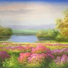 Hand painted oil painting on canvas"Creek"60x120CM(23.6"x47.2")Unframed-203
