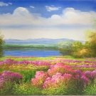 Hand painted oil painting on canvas"Creek"60x120CM(23.6"x47.2")Unframed-204 Hand painted oil painting on canvas"Creek"60x120CM(23.6"x47.2")Unframed-204