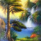Hand painted oil painting on canvas"Creek"60x90CM(23.6"x35.4")Unframed-206 Hand painted oil painting on canvas"Creek"60x90CM(23.6"x35.4")Unframed-206