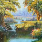 Hand painted oil painting on canvas"Image of the countryside"70x180CM(27.6"x70.9")Unframed-76 Hand painted oil painting on canvas"Image of the countryside"70x180CM(27.6"x70.9")Unframed-76