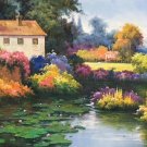 Hand painted oil painting on canvas"Image of the countryside"70x180CM(27.6"x70.9")Unframed-83