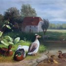 Hand painted oil painting on canvas"Cute duck"60x90CM(24"x36")Unframed-05 Hand painted oil painting on canvas"Cute duck"60x90CM(24"x36")Unframed-05
