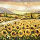 Hand painted oil painting on canvas"Image of the countryside"70x180CM(27.6"x70.9")Unframed-89 Hand painted oil painting on canvas"Image of the countryside"70x180CM(27.6"x70.9")Unframed-89