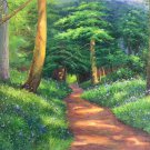 Hand painted oil painting on canvas"Creek"60x90CM(23.6"x35.4")Unframed-220