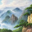 Hand painted oil painting on canvas"Creek"50x150CM(20"x60")Unframed-226