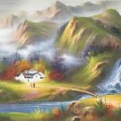 Hand painted oil painting on canvas"Image of the countryside"70x180CM(27.6"x70.9")Unframed-97 Hand painted oil painting on canvas"Image of the countryside"70x180CM(27.6"x70.9")Unframed-97