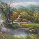 Hand painted oil painting on canvas"Image of the countryside"50x60CM(19.7"x23.6")Unframed-99 Hand painted oil painting on canvas"Image of the countryside"50x60CM(19.7"x23.6")Unframed-99