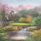 Hand painted oil painting on canvas"Image of the countryside"50x60CM(19.7"x23.6")Unframed-103