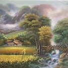 Hand painted oil painting on canvas"Image of the countryside"50x60CM(19.7"x23.6")Unframed-104 Hand painted oil painting on canvas"Image of the countryside"50x60CM(19.7"x23.6")Unframed-104