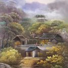 Hand painted oil painting on canvas"Image of the countryside"50x60CM(19.7"x23.6")Unframed-106 Hand painted oil painting on canvas"Image of the countryside"50x60CM(19.7"x23.6")Unframed-106