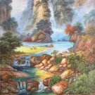 American style Hand painted oil painting on canvas"Creek"80x160CM(33"x63")Unframed-248