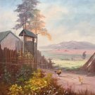 Hand painted oil painting on canvas"Image of the countryside"60x80CM(24"x33")Unframed-111