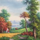 Hand painted oil painting on canvas"Creek"60x120CM(23.6"x47.2")Unframed-256