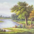 Hand painted oil painting on canvas"Image of the countryside"50x150CM(20"x60")Unframed-115 Hand painted oil painting on canvas"Image of the countryside"50x150CM(20"x60")Unframed-115