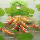 Chinese style Hand painted oil painting on canvas"carp"60x90CM(24"x36")Unframed-13