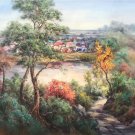 Hand painted oil painting on canvas"Creek"80x100CM(33"x40")Unframed-264