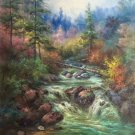 Hand painted oil painting on canvas"Creek"80x100CM(33"x40")Unframed-265