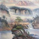Hand painted oil painting on canvas"Creek"80x100CM(33"x40")Unframed-266