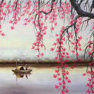 Simple modern Landscape Hand painted oil painting on canvas"Sunset"60x90CM(23.6"x35.4")Unframed-20 Simple modern Landscape Hand painted oil painting on canvas"Sunset"60x90CM(23.6"x35.4")Unframed-20