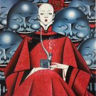 Hand painted oil painting on canvas"Smoking woman"80x80CM(33"x33")Unframed-33