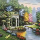 Hand painted oil painting on canvas"Image of the countryside"50x60CM(19.7"x23.6")Unframed-117