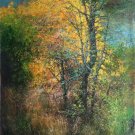 Hand painted oil painting on canvas"forest"80x160CM(33"x63")Unframed-56