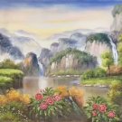 Hand painted oil painting on canvas"Creek"60x120CM(23.6"x47.2")Unframed-271