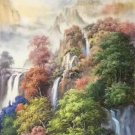 Hand painted oil painting on canvas"Creek"60x120CM(23.6"x47.2")Unframed-279