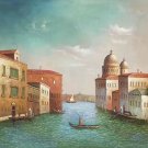 Hand painted oil painting on canvas"Venice"50x60CM(20"x24")Unframed-24