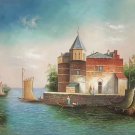 Hand painted oil painting on canvas"Venice"50x60CM(20"x24")Unframed-26