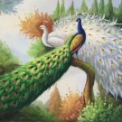 Simple modern Hand painted oil painting on canvas"Gorgeous peacock"60x90CM(23.6"x35.4")Unframed-47