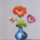 Simple modern Hand painted oil painting on canvas"Flowers"30x40CM(12"x16")Unframed-34